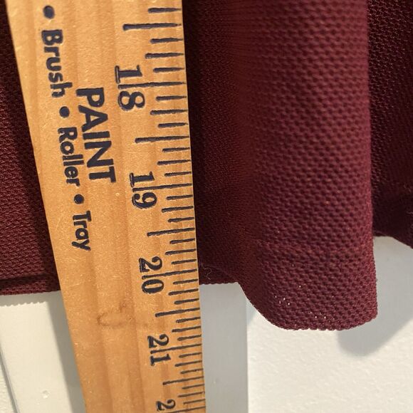 Adidas Cropped Top Women’s 2X Burgundy Red Mesh Athleisure Boxy Semi Sheer - Picture 7 of 9